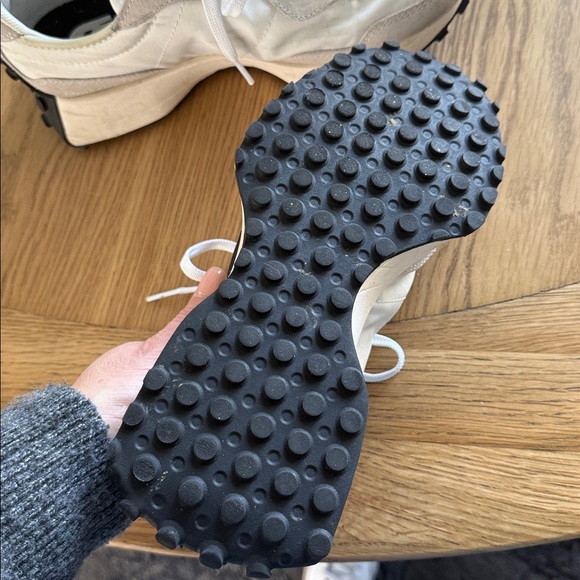 New Balance White and Black Casual Lace-Up Sneakers - Picture 2 of 3